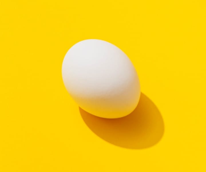 egg in yellow